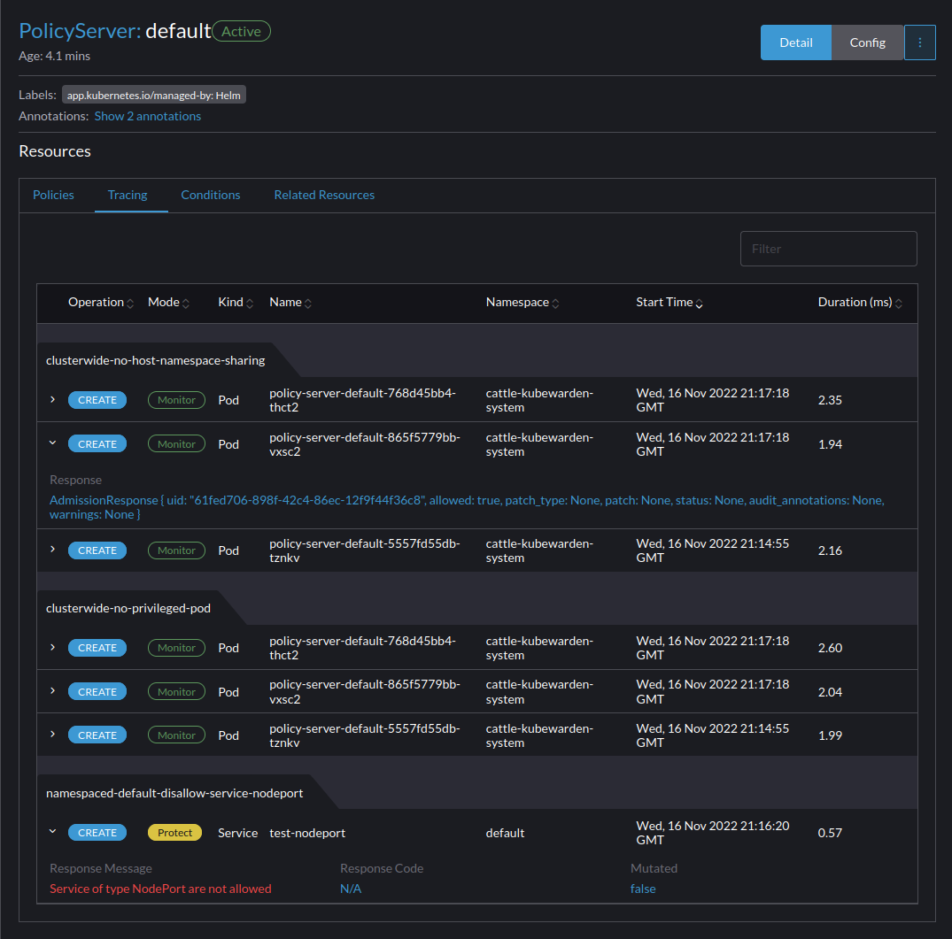 UI Policy Tracing Logs